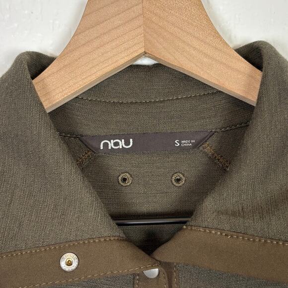 Nau Green Merino Wool Long Sleeve Dress Olive Green Size Small - Picture 4 of 5